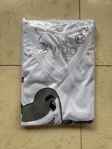 San Jose Sharks SJ Sharkie Birthday White Hockey Jersey XL 2022 SGA New in Bag