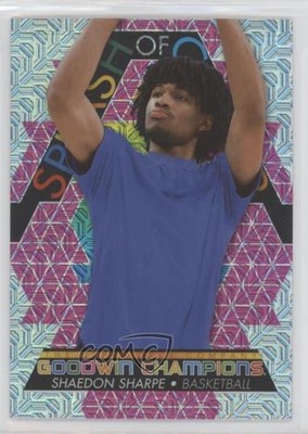 2022 Upper Deck Goodwin Champions Pink Traxx /299 Shaedon Sharpe Rookie RC 00jz
