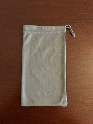 Giorgio Armani Eyeglasses Travel Pouch Cleaning Cloth  7.5in x 4in