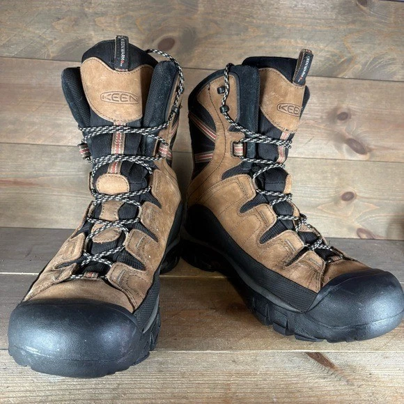 Keen Summit County мужские размер 12 туфли коричневые изолированные водонепроницаемые снегоступы - Изображение 3 из 4