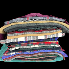 Lot Wool For Crafts 5.5 Pounds Vintage for Rug Hooking Sewing Nice Colors 