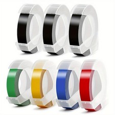 7 Pack 3/8" Embossing Tape for Dymo Organizer Xpress Pro 12965 Label Maker 9mm