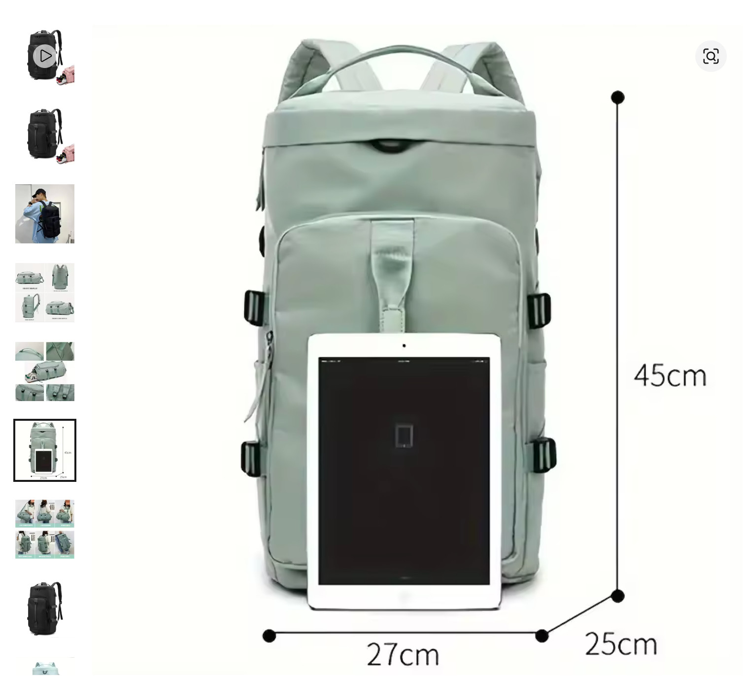 Large Capacity Storage Bag Travel Bag Tote Carry On Duffel Luggage Waterproof Ba