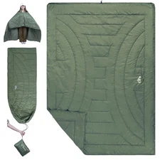 iClimb 3M Thinsulate Insulation Warm Camping Blanket Ultralight Compact Green