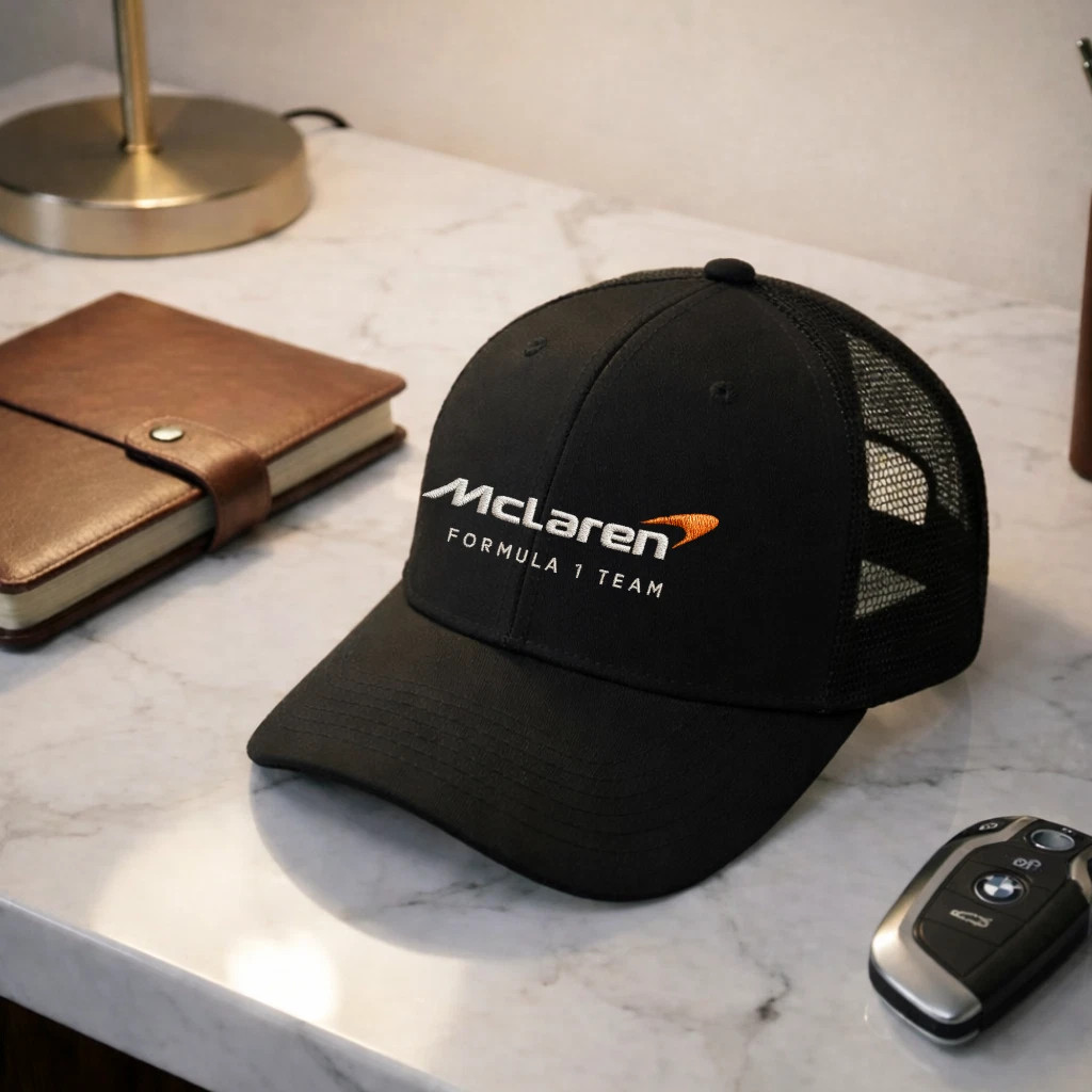McLaren F1 Embroidered Trucker Hat Adjustable Snapback