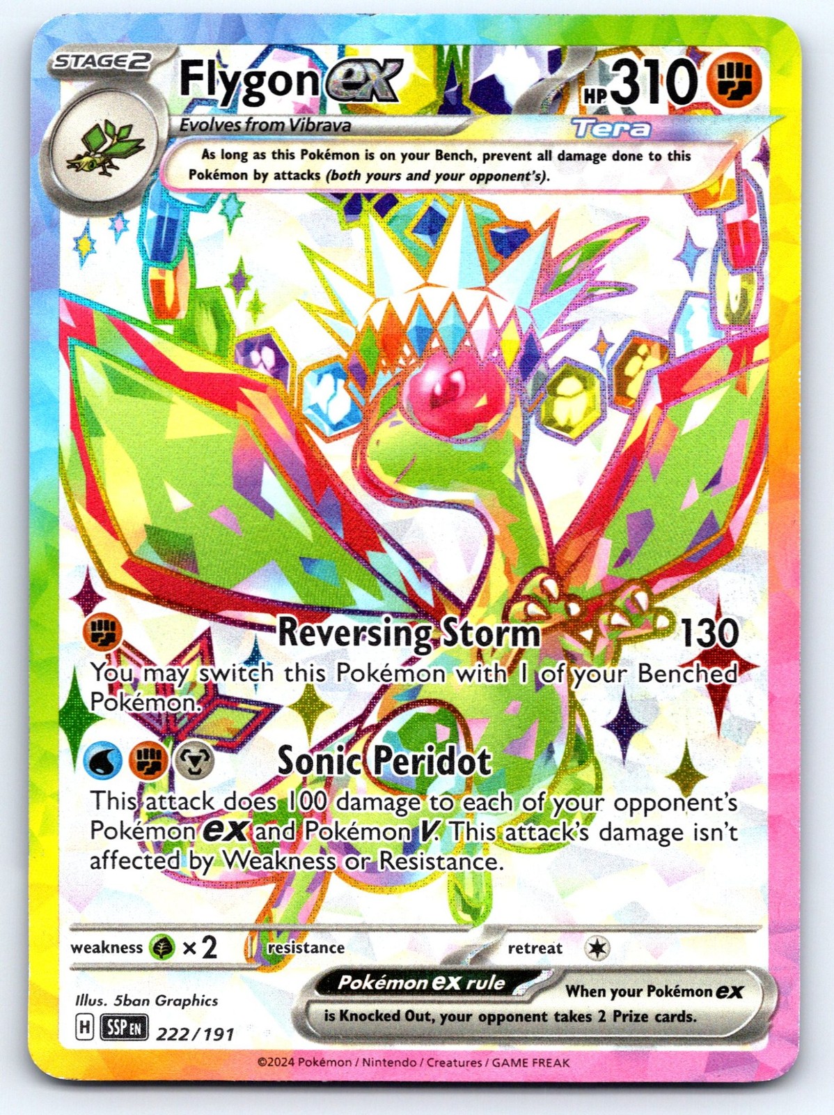 Flygon ex Surging Sparks 222/191 NM