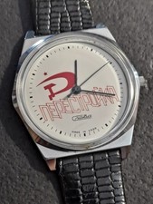 RARO Orologio Vintage Uomo SLAVA CRABA NEPECTPOHKA "Perestroika" CCCP Quarzo Funzionante!
