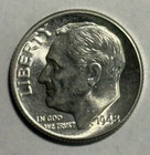 1948 D Roosevelt Silver Dime BU Uncirculated Split bands FSB