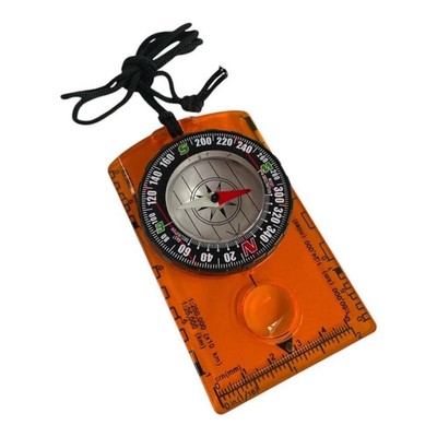 CEuk wasserdichter Kompass mit Kartenmaßstab orange