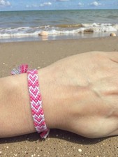 Fait Main 🇫🇷 bracelet brésilien neuf réglable, bracelet d'amitié Motif CŒUR