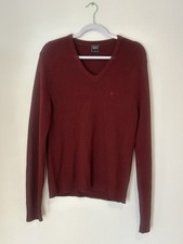 Pierre Cardin Burgundy Color Mens Vneck Sweater Size Large