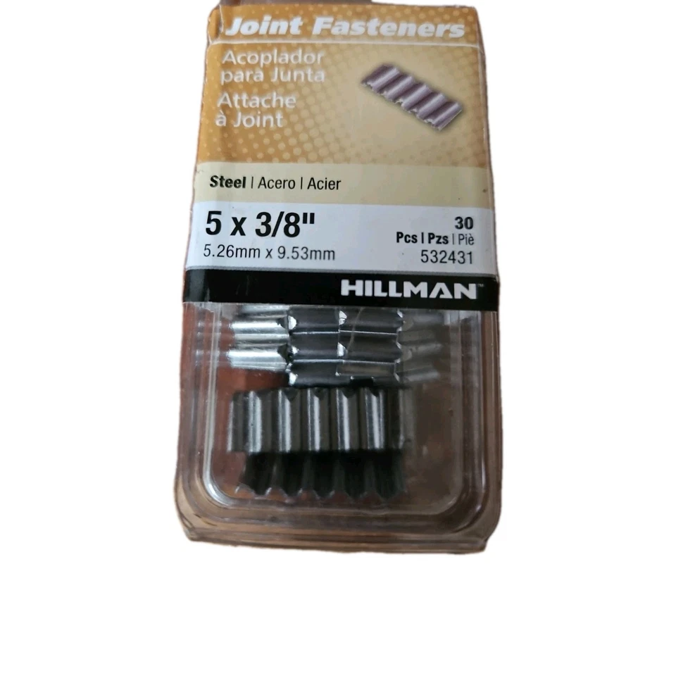 Sujetadores de juntas corrugadas Hillman #532431 30 piezas 5 X 3/8" sin usar Foto 2 de 4