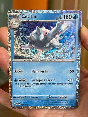 POKEMON CETITAN 005/015 PROMO  MCDONALDS CONFETTI HOLOFOIL NM CARD