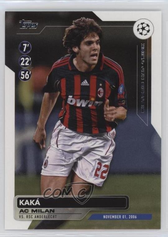 2023-24 Topps UEFA Club Competitions Historic Hat Tricks Kaka Kaká #HH-1 u0u