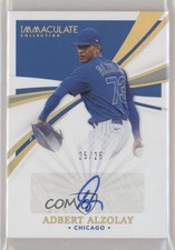 2021 Panini Immaculate Signatures Gold 25/25 Adbert Alzolay #IS-AA Auto 0tw4