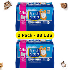 2Pack Fresh Step Total Control Scented Clumping Litter w/Febreze, 2x44 lbs 88LBS