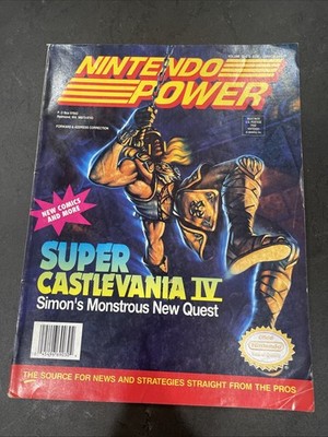 Nintendo Power #32 January 1992 Super Castelvania Complete w/ Poster & Inserts!