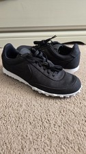 USED Nike Waffle Racer 17 Textile Black White canvas 898041-002 9
