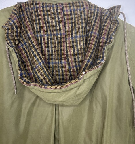 Vtg Eddie Bauer Detachable Liner Goose Down Hooded Trench Coat Jacket M/M Tall - Picture 11 of 19