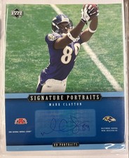 2005 Upper Deck Portraits / Mark Clayton AUTOGRAPH 8 X 10