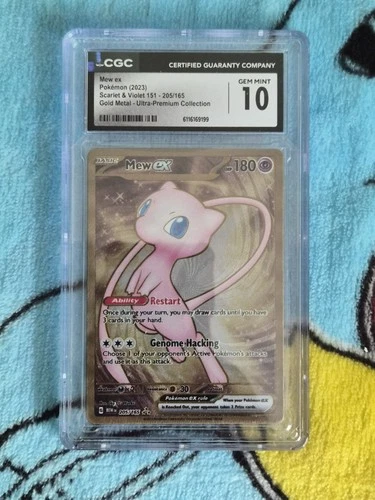 Pokémon Mew EX Gold Metal Ultra-Premium 205/165 CGC 10 Scarlet & Violet 151