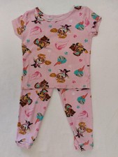 Nickelodeon Paw Patrol Toddler Girl Pink 2 Pc Short Sleeve Pajama Set Size 4T