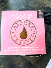 Spongell  Patchouli Rose Body Wash Infused Buffer Bath Sponge Exfoliating 3 oz