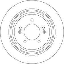 TRW 2x Bremsscheiben hinten Voll lackiert für Hyundai Kona KIA Niro Soul III OS