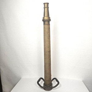 Vintage Brass Powhatan B&I Works Fireman's Fire Truck Hose Nozzle 30" Cannon