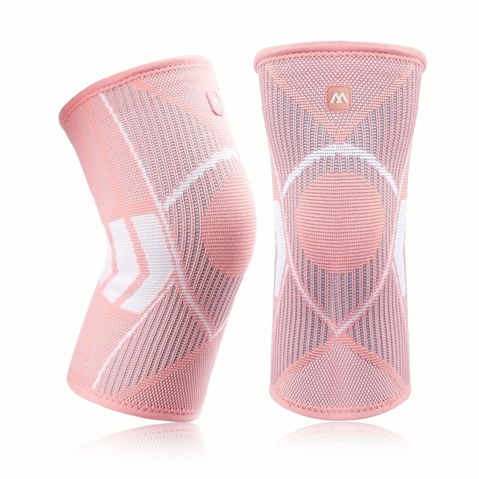 Pink Knee Compression Sleeves L - Arthritis & Pain Relief Support