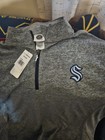 SEATTLE KRAKEN 2XL QUARTER ZIP LONG SLEEVE GRAY IN COLOR! — photo 2