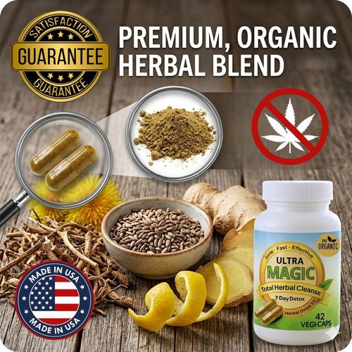 Ultra Magic Detox™ 7-Day Cleanse - Full Body Herbal THC Detox Kit & System Flush