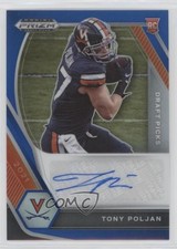 2021 Panini Prizm Draft Picks Blue 10/149 Tony Poljan #DPA-TOP Auto 0ea4