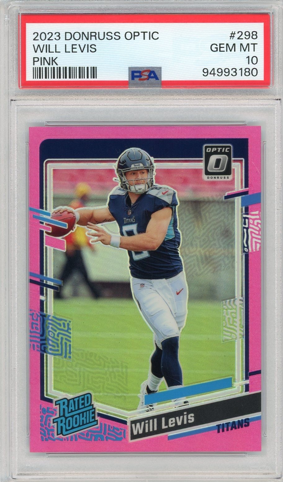 Will Levis Panini Donruss Optic #298 Pink