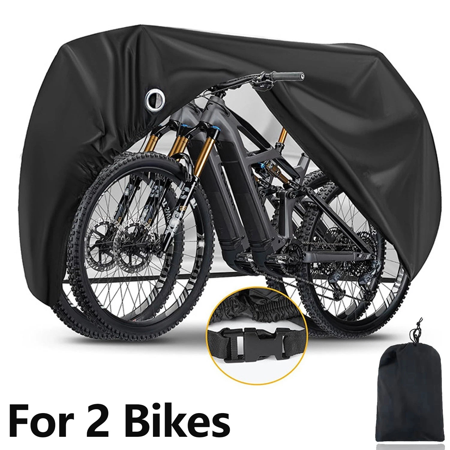 (New) Bike Bicycle Cover Sun Water‑Resistant Heavy Duty Outdoor Protector for 2 Bikes (19.99 USD) (New) Bike Bicycle Cover Sun Water‑Resistant Heavy Duty Outdoor Protector for 2 Bikes (19.99 USD)