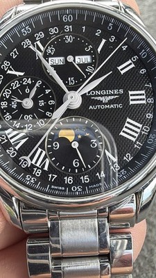 Longines Master Collection Moonphase Chronograph Automatic Mens Watch Steel