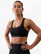 Athleta Interval Sports Bra-Black-Size L