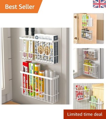 Elegante 2-teilige weiße selbstklebende Küchenschrank Aufbewahrungsboxen, 3 kg Fassungsvermögen