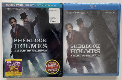 Sherlock Holmes: A Game of Shadows Blu-ray Downey Jr. w/SLIPCOVER NEW & SEALED