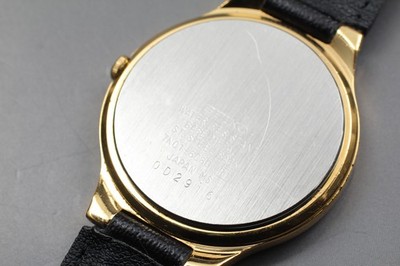 Vintage 1990 N MINT Seiko Galaxy 7N01-6080 Gold Round Quartz Mens