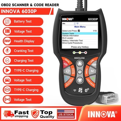 INNOVA 6030P OBD2 Scanner Engine System Car Diagnostic Tool Lifetime Free Update