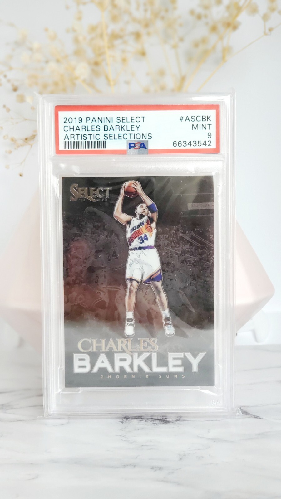 2019-20 Panini Select Charles Barkley SSP Artistic Selections PSA 9 Mint!