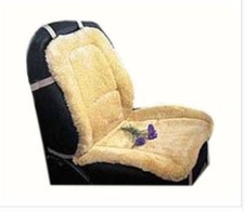 Premium Sheepskin Car Seat Cushion - Beigegobi Universal Fit