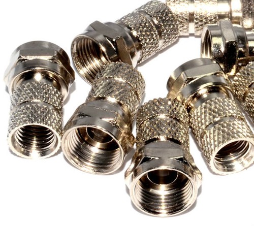 5 X KOAXIAL-F-STECKER, 6 MM SCHRAUBTYP/AUFDREHEN RG59/U RF SKY VIRGIN KABEL STECKER - Bild 1 von 3