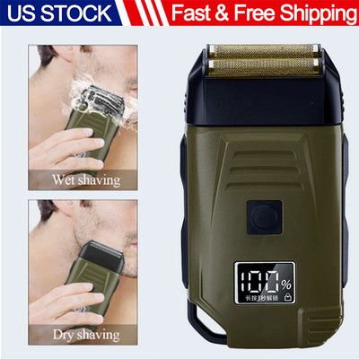 Men's Electric Shaver Trimmer Razor Rechargeable Hair Beard Shaving USB Machine