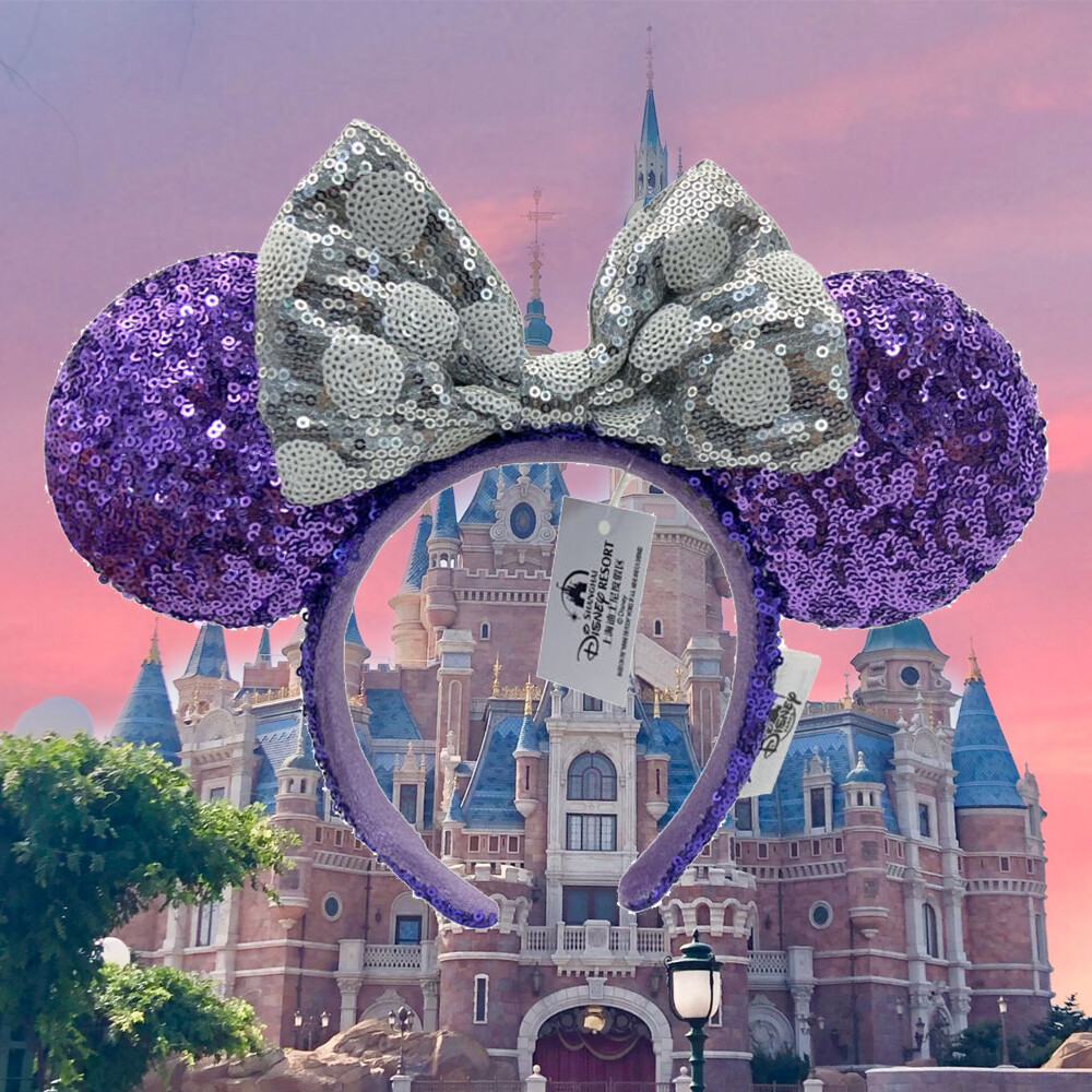 Purple Silver Bow Sequins 2026 Disney^Parks Minnie Mouse  display picture 3