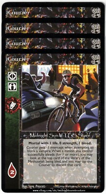 Courier x4 Black Hand V:TES VTES Vampire CCG
