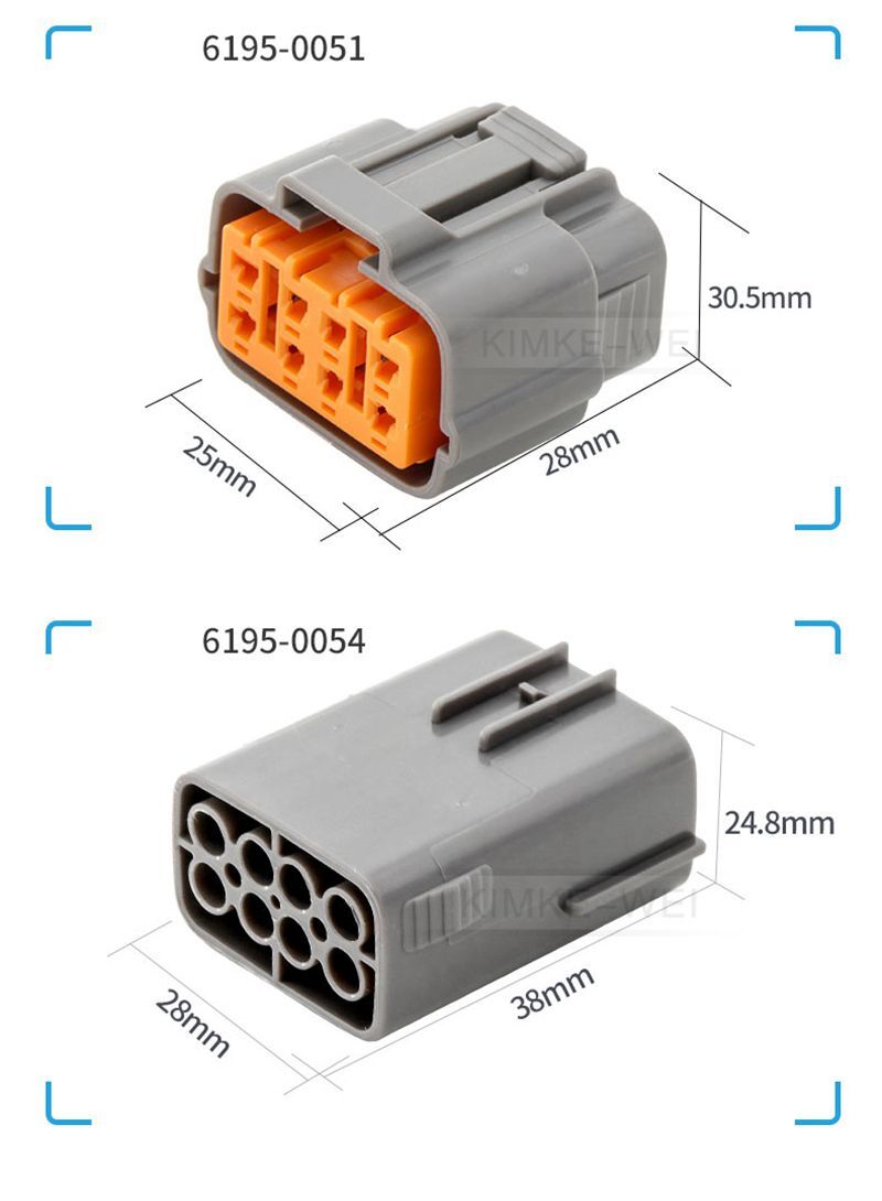 8 Pin/Way Sumitomo DL Sealed Series Automotive Male Female