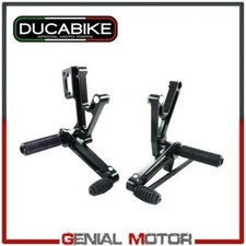 Fußrastenanlage Ergal bearbe CNC Schwarz Ducabike Ducati Monster 900 1993 > 2002
