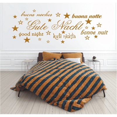 Wandtattoo Gute Nacht good night Wandsticker Spruch Wandaufkleber Schlafzimmer 1
